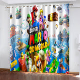 2025 NEW Super Mario Curtains Pattern Blackout Window Drapes